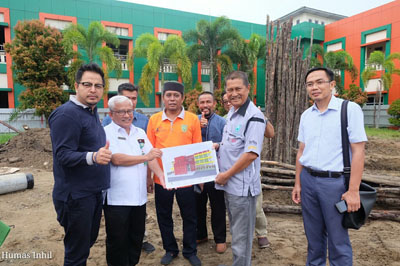  Wabup Inhil Tinjau Pembangunan RSUD PH